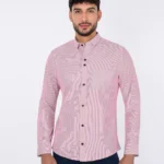 Camisa unicolor manga larga - camisa rayas moderna hombre